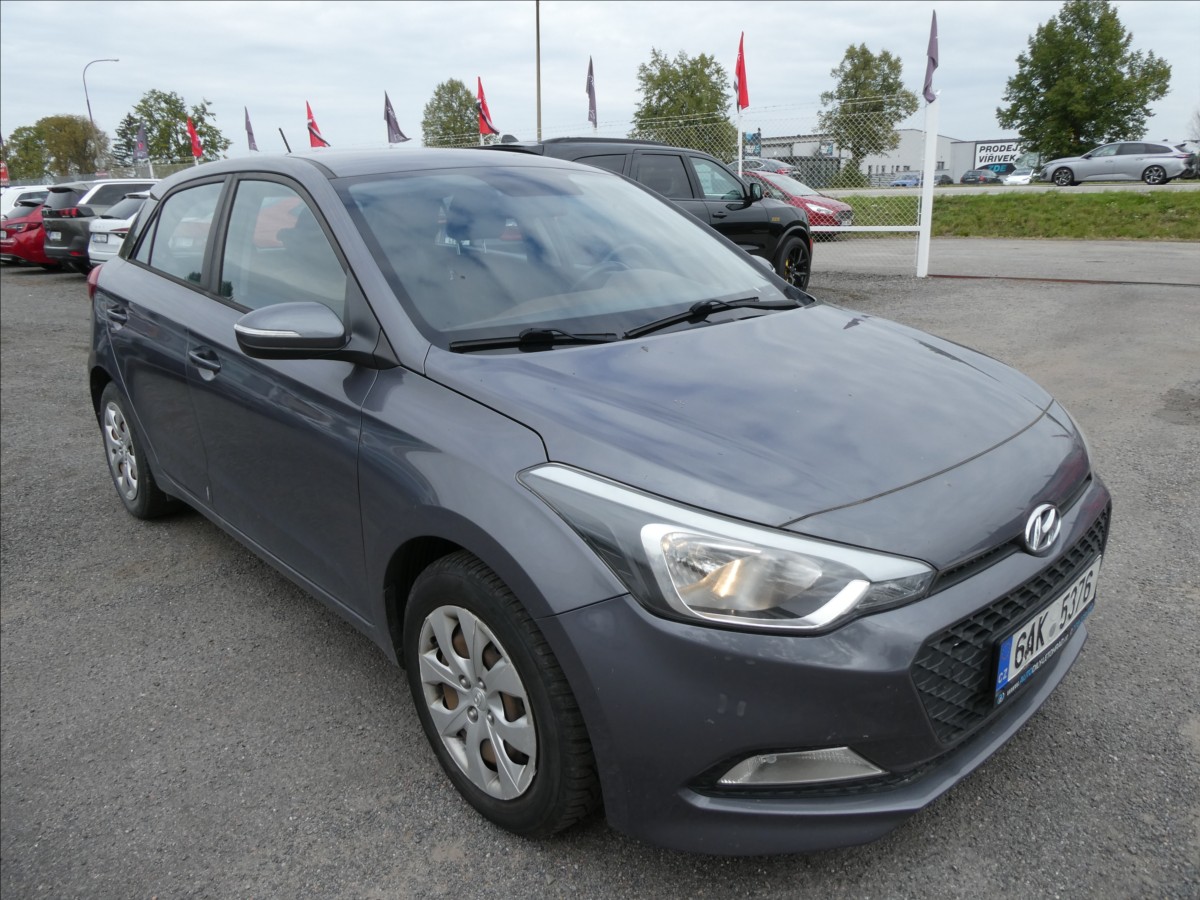 Hyundai i20 1,2 i 55kW koupeno v ČR,klima